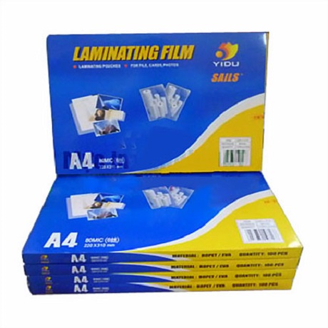 Laminating plastic film a4