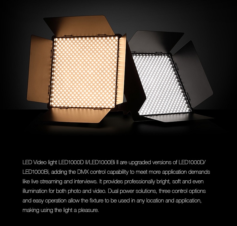 Đèn LED DMX Godox LED1000D II 5600k Video Light